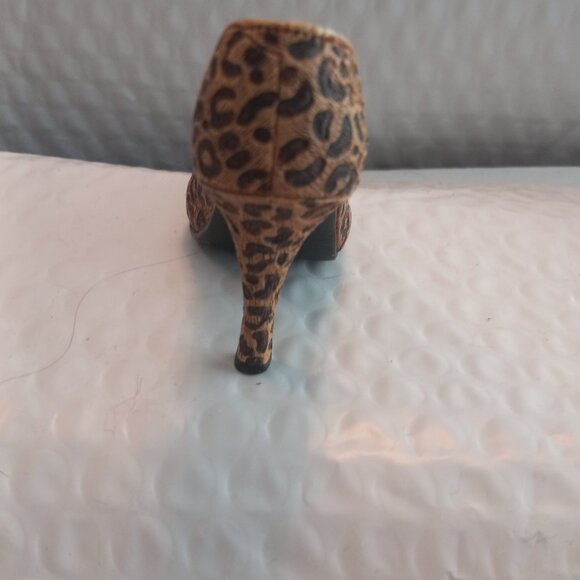Just The Right Shoe By Raine Leopard Stiletto Mini Figurine 25017 - Picture 3 of 7